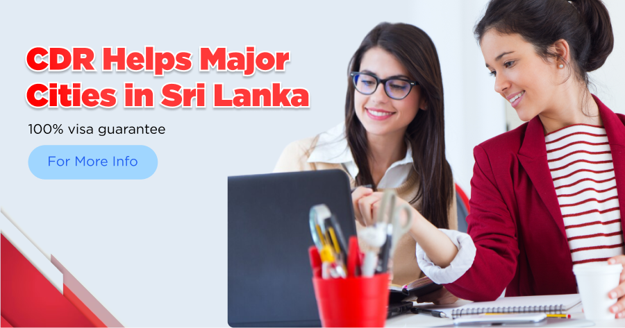 A vibrant image showcasing the impact of CDR in major cities of Sri Lanka, ensuring a 100% visa guarantee.