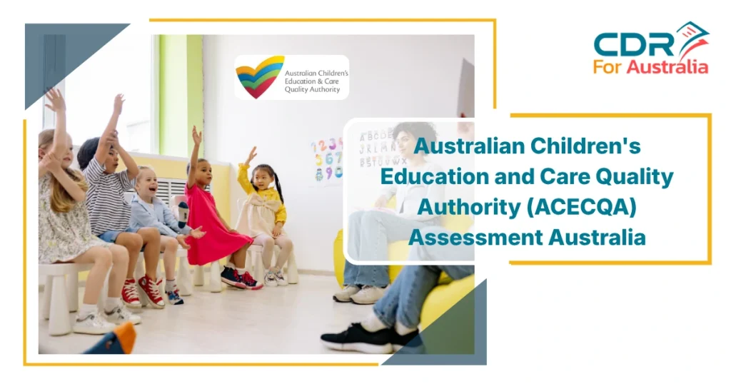 Children raising hands in a classroom during an activity under the Australian Children's Education and Care Quality Authority (ACECQA) quality standards in Australia.