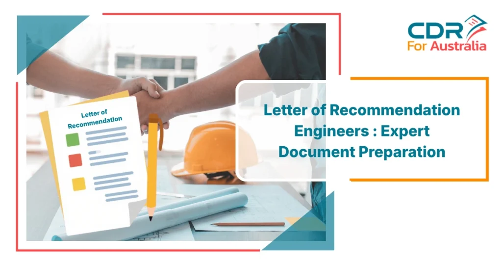 Engineers shaking hands with a recommendation letter document and construction plans, representing professional Letter of Recommendation Engineers document preparation services.