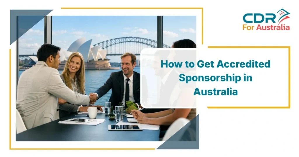 Employer reviewing accredited sponsorship requirements in Australia