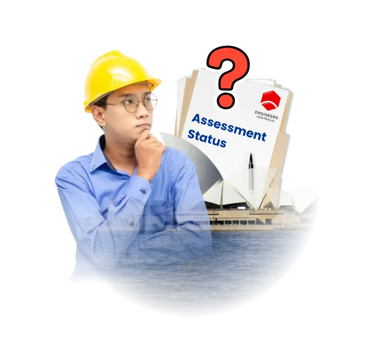 Engineer looking confused checking Engineers Australia assessment status
