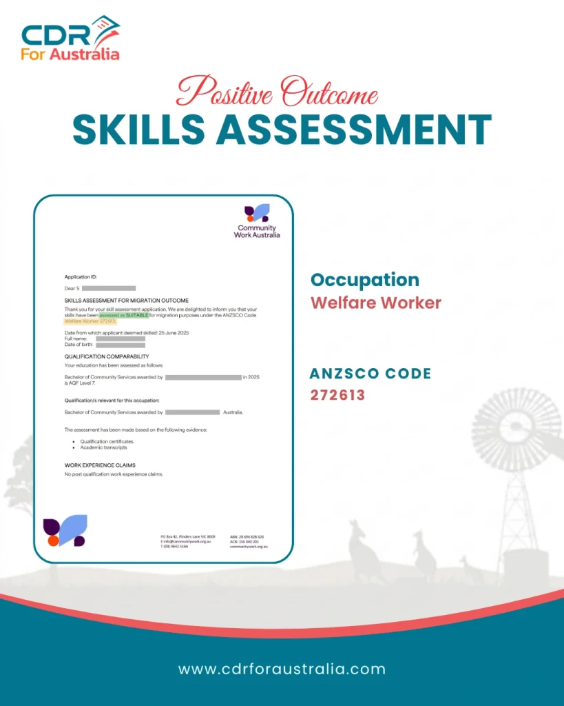 Welfare Worker positive skills assessment